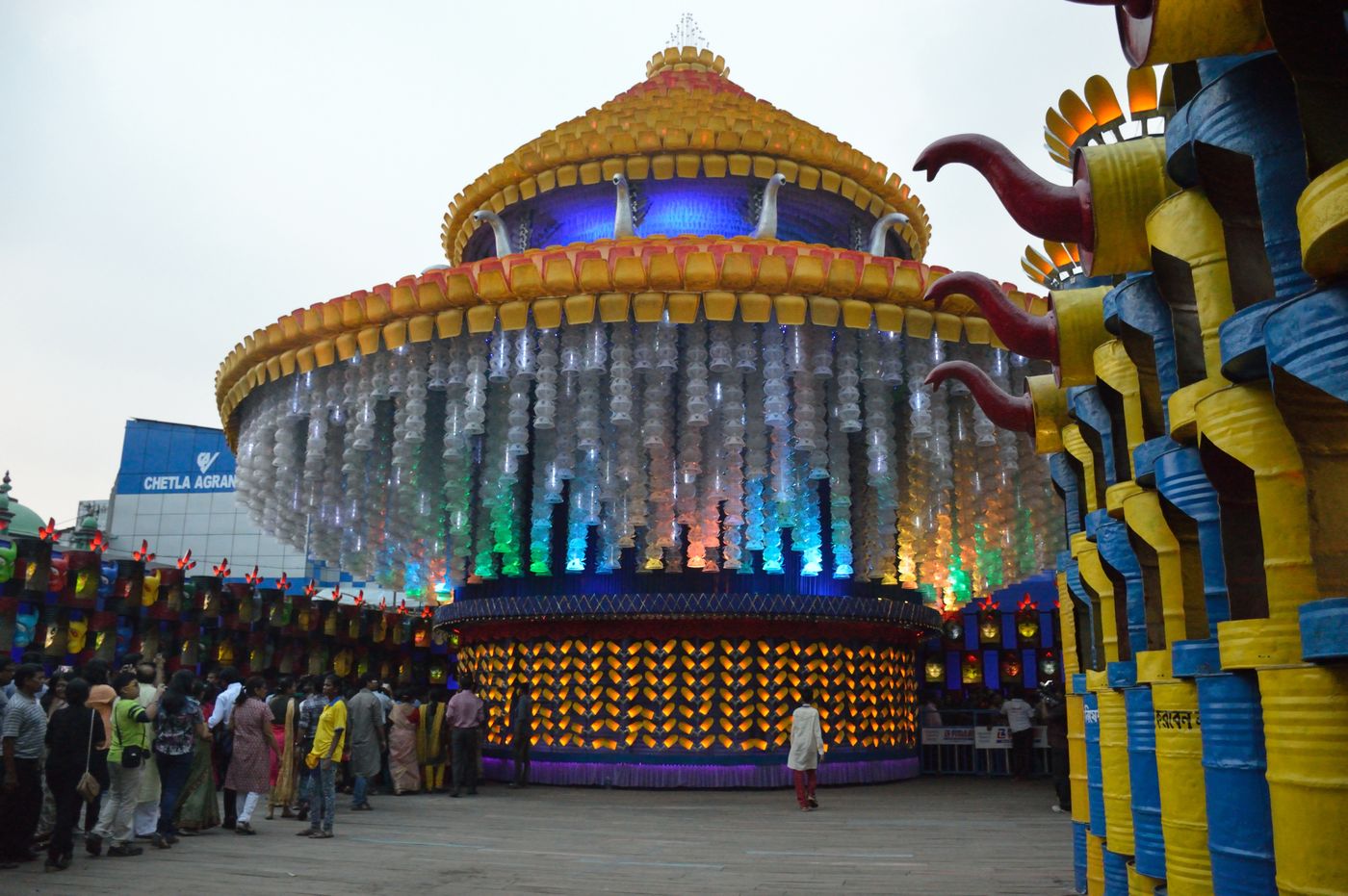 Durga Puja pandal at Chetla Agrani Club, Kolkata